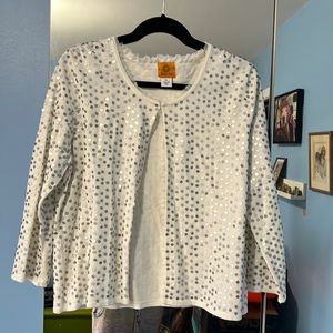 ⭐️ Ruby red sequin cardigan